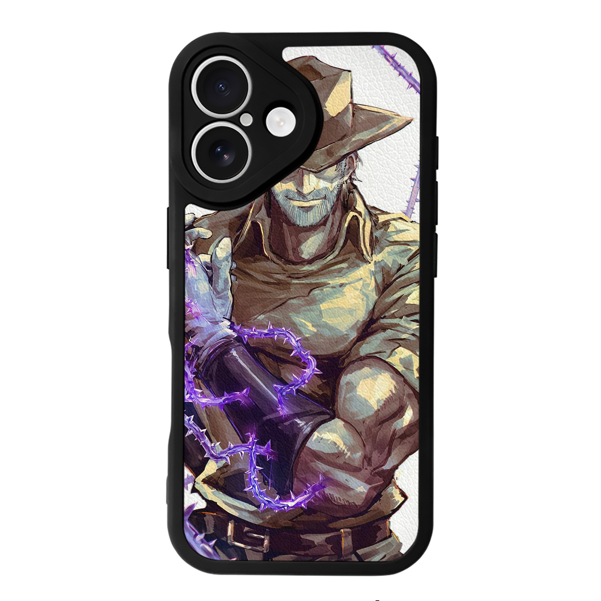 （画像用） ジョジョの奇妙な冒険 JoJo's Bizarre Adventure 【iPhone 16シリーズ対応】シリコンスマホケース（レザー調） 材質：シリコン